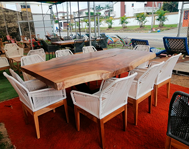 Juego de comedor de PVC