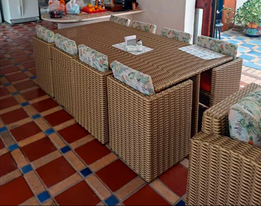 Sala de Ratán Sintético