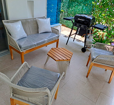 Juego de comedor de PVC